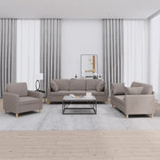 Set Divani 3 pz con Cuscini Tortora in Tessutocod mxl 83284