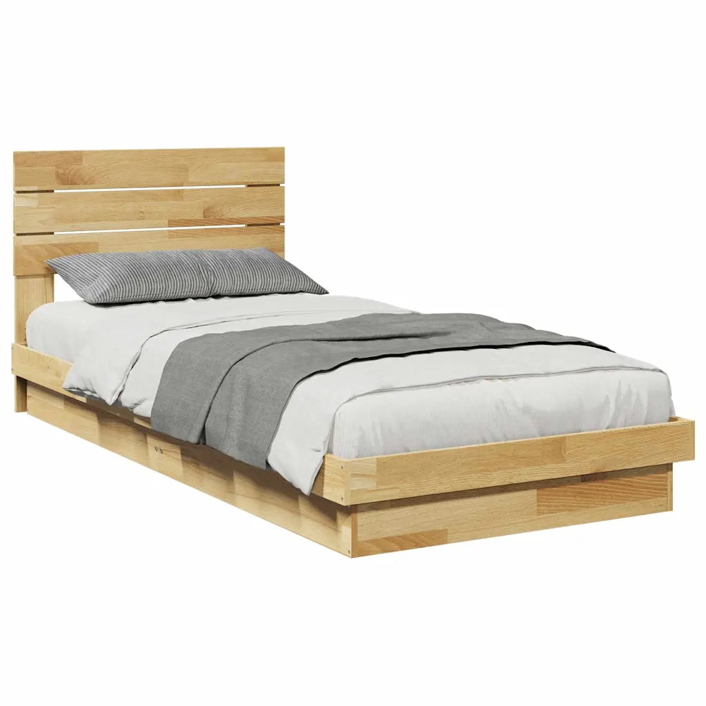 vidaXL Struttura Letto con Testiera Senza Materasso 100x200 cm