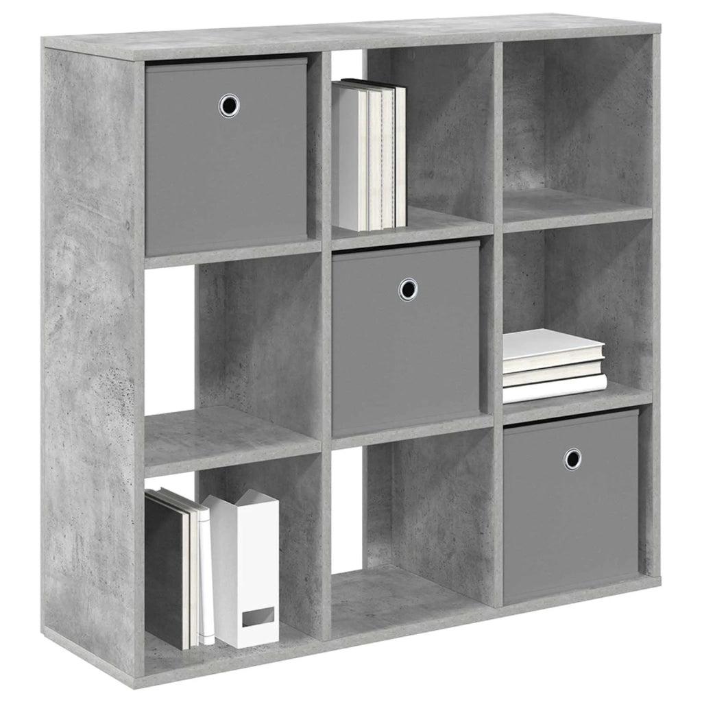 Credenza con cassetto Grigio cemento 88,5 x 29 x 84,5 cm