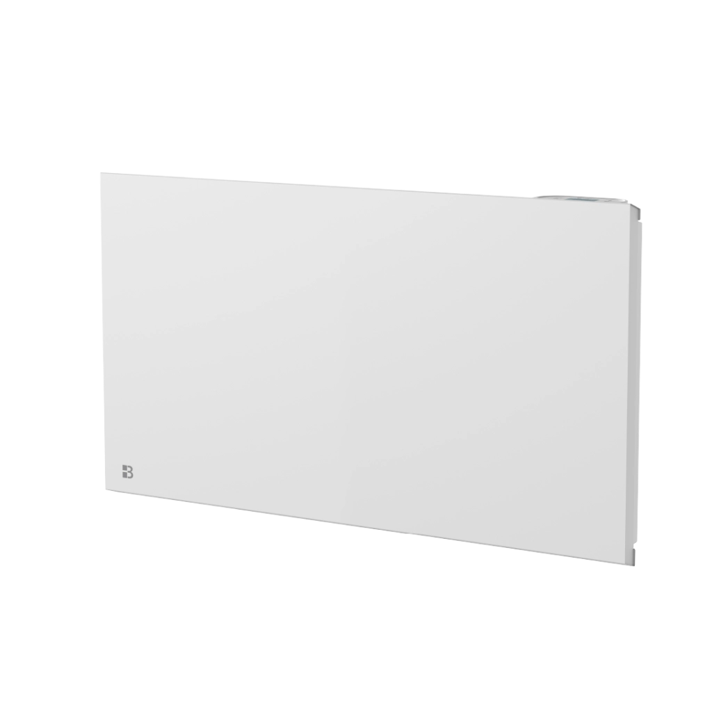 Radiatore elettrico fisso connesso WIFI con inerzia ceramica a secco 1500W NESSA CONNECT orizzontale bianco