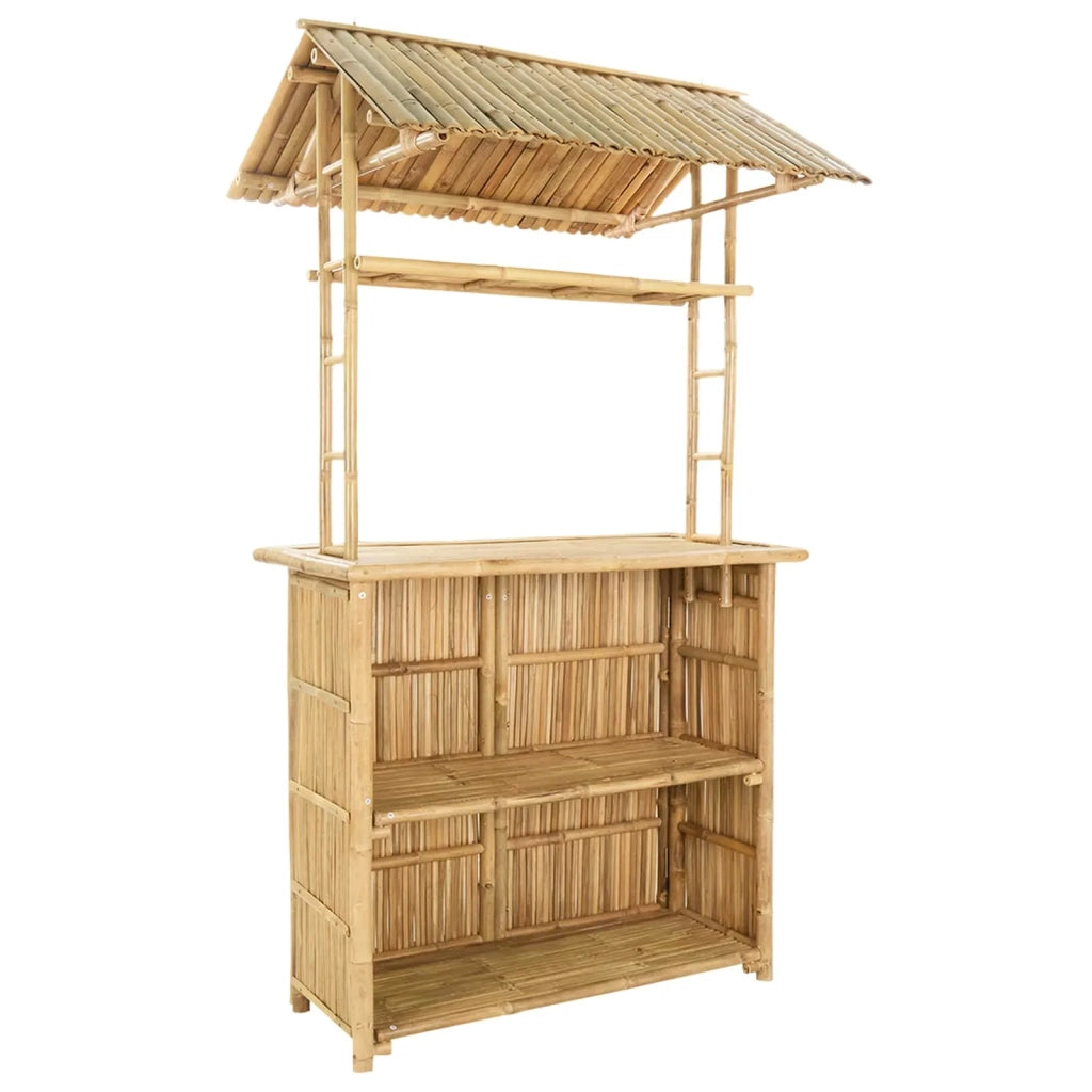 Tavolo da bar da esterno Naturale 115 x 95 x 214 cm Bambù