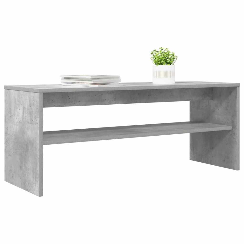 Mobile TV 100 x 35 x 40 cm Grigio cemento Legno ingegnerizzato 8000311