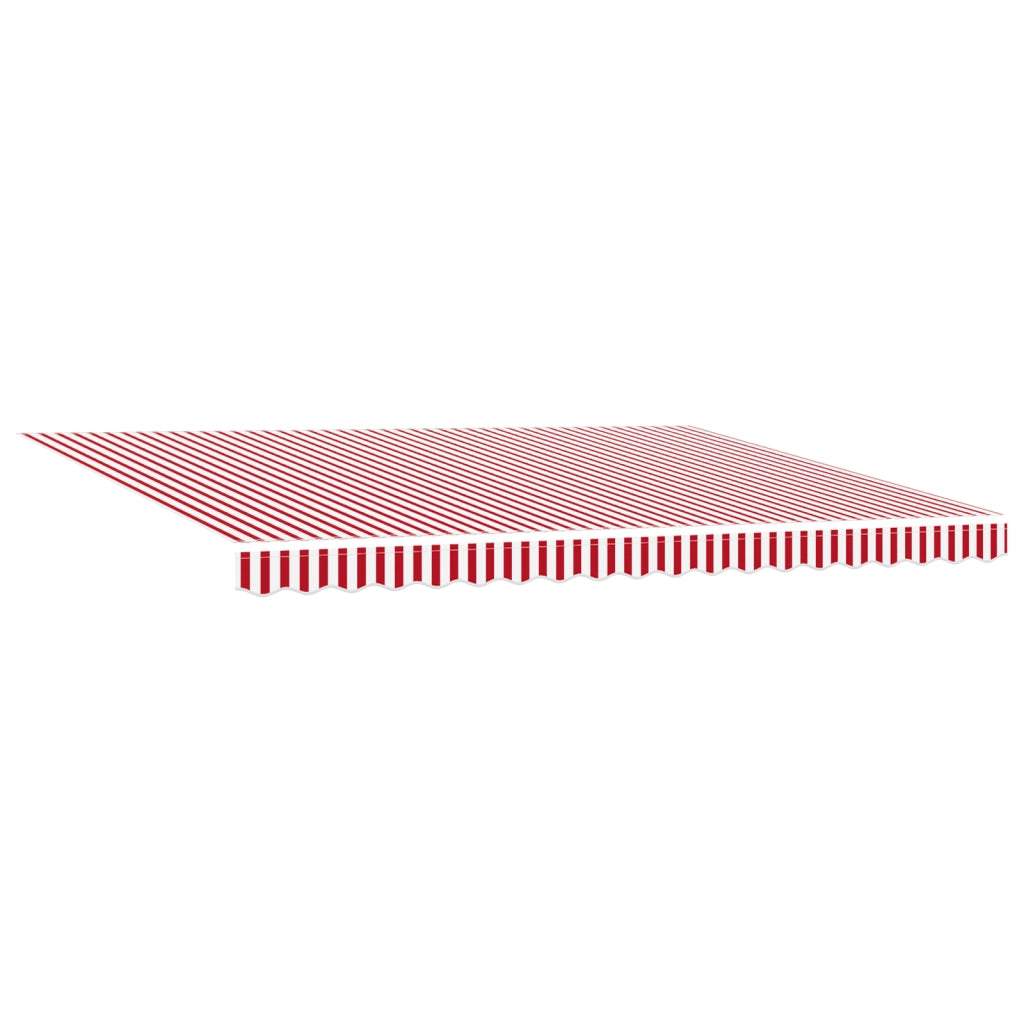 Tenda Retrattile Automatica Rossa e Bianca Stripes 450x300 cm