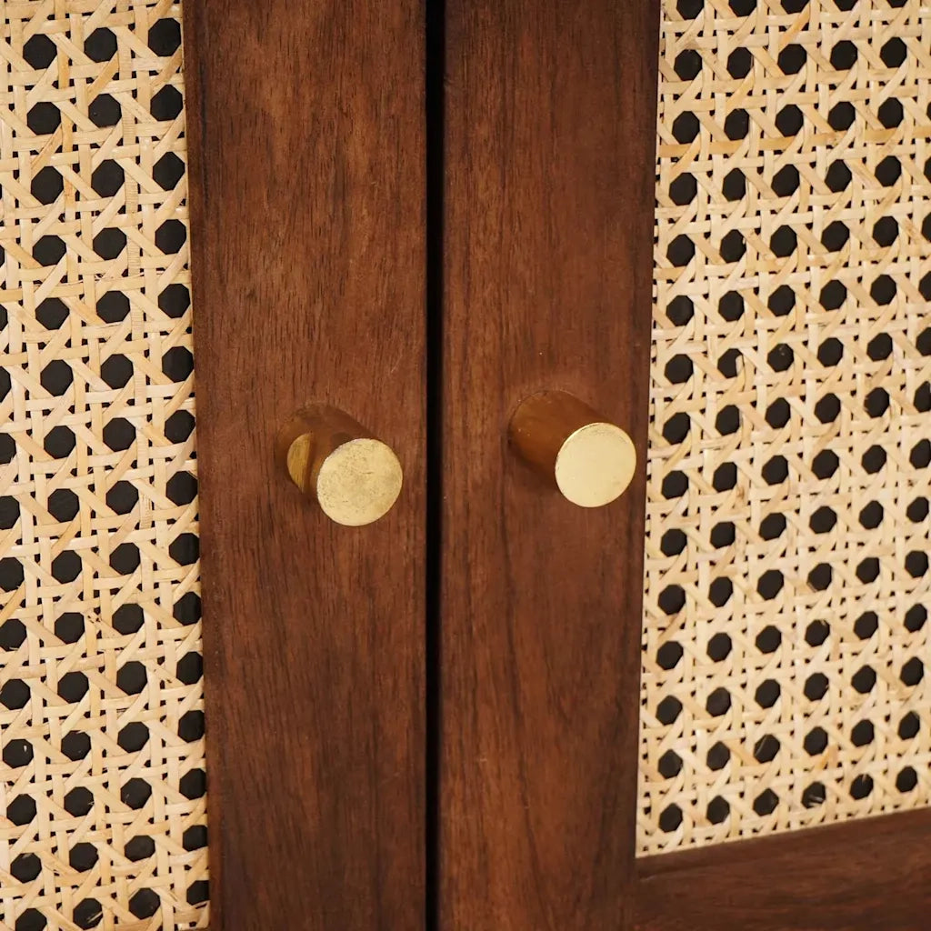 Comodini | Armadio da Notte | Mobiletto da notte con cassetto 50 x 33 x 60 cm Legno di mango massello