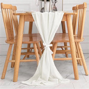Tulle decorativa, 300 x 70 cm, tessuto beige chiffon, stoffa bianca, tenda romantica per matrimoni, tulle, stoffa decorativa per matrimoni, festeggiamenti per matrimoni, baby shower, compleanni, decorazioni per feste.