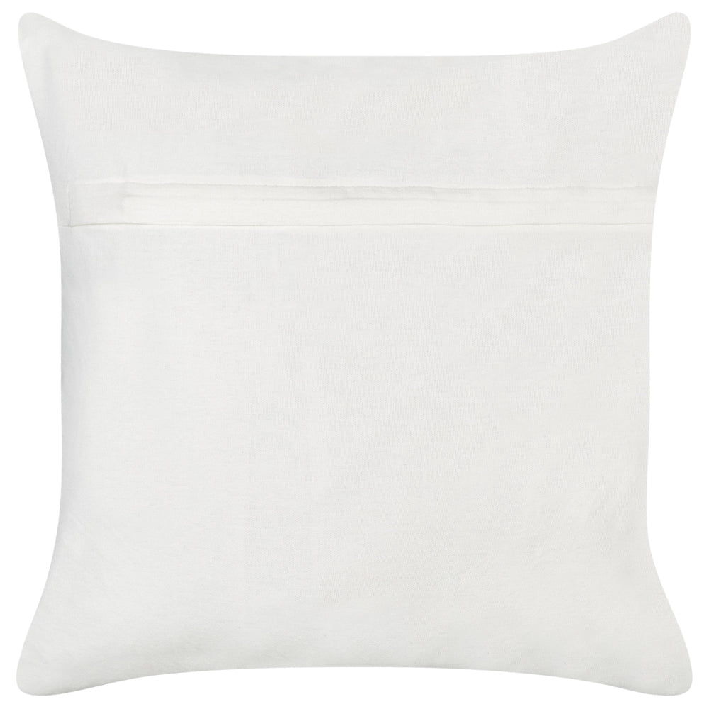 Set di 2 cuscini decorativi in cotone con disegno intrecciato bianco soggiorno camera da letto