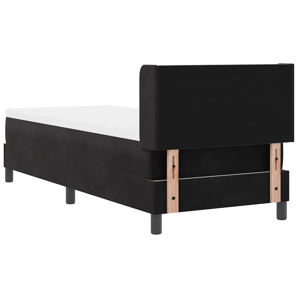 Letto a molle con testiera Nero 200 x 80 cm Velluto 3341494