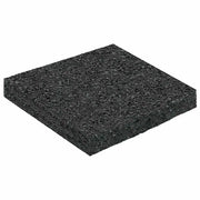 Pad per patio in granuli di gomma Nero 9 x 9 x 1 cm Gomma CFW7365472