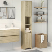 vidaXL Mobile da Bagno Rovere Sonoma 30x30x183,5 cm Legno Multistrato