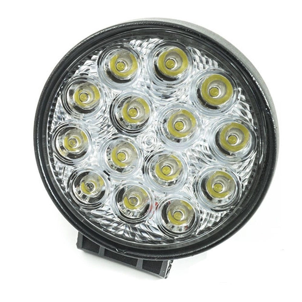 Trade Shop - 4x 42w Led Luce Faro Lampada Da Lavoro Faretto Auto Barca Camion Klw Suv 12v 24v -