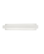 Regolo Lampada da Parete LED Integrato 21W 2150lm 3000K Metallo e Vetro Colore Bianco Design Moderno Dimmerabile a Taglio di Fase IP20 Classe 1