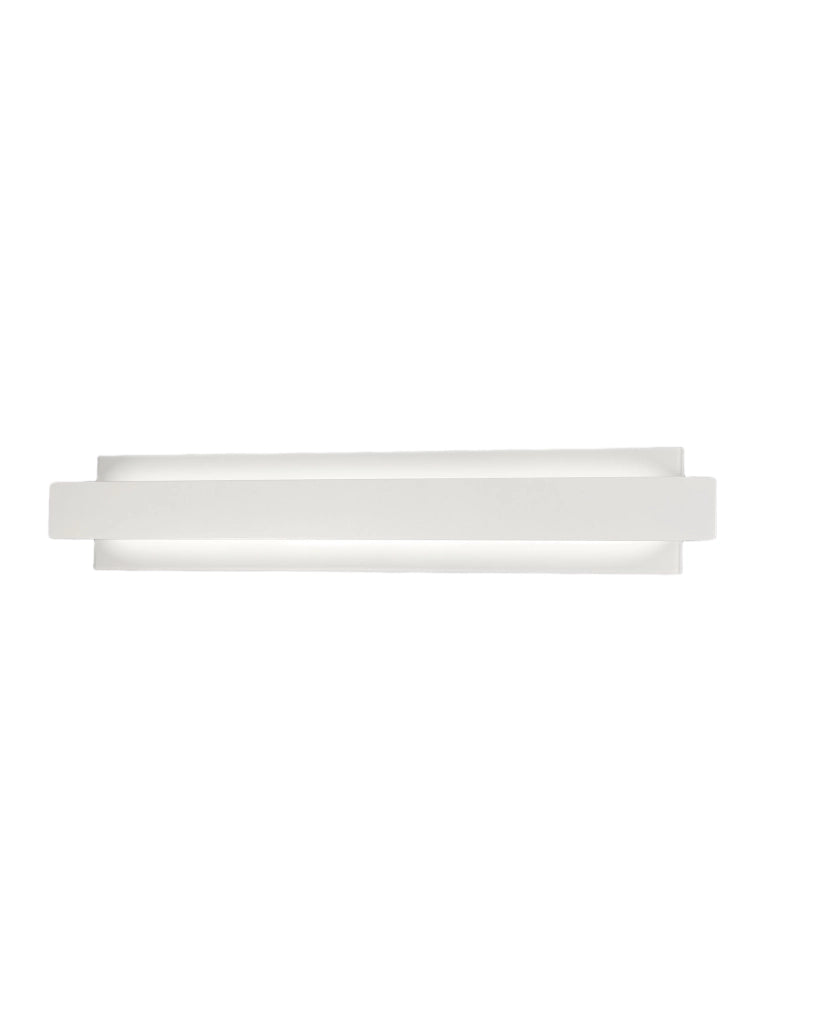 Regolo Lampada da Parete LED Integrato 21W 2150lm 3000K Metallo e Vetro Colore Bianco Design Moderno Dimmerabile a Taglio di Fase IP20 Classe 1