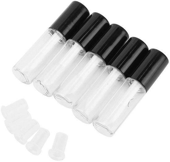 Set di Gloss per Labbra 50 pezzi - Tubi Mini Gloss per Labbra - Flaconi Vuoti - Contenitori Translucidi - 1.2 ml - Materiale Plastico Sostenibile - Contenitore per Gloss per Labbra