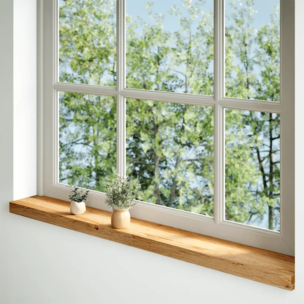 Davanzali 2 pz Marrone Chiaro 160x15x2cm Legno Massello Rovere 4009132