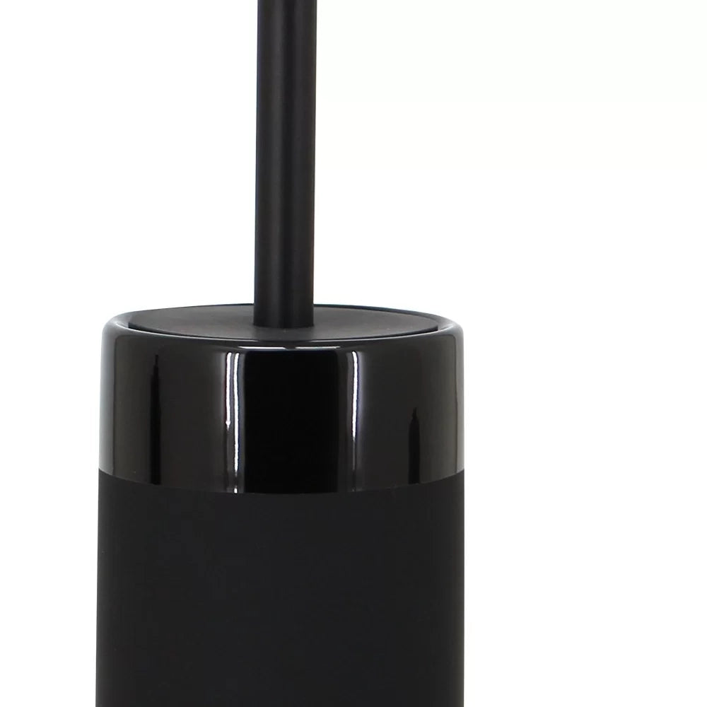 Portascopino nero in ceramica - serie Black