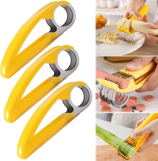 Set di 3 Coltelli per Tagliare Frutta in Acciaio Inossidabile