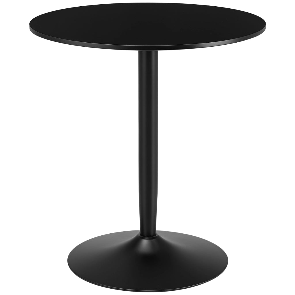 Tavolo da pranzo rotondo per 2 persone ¨C Zephmum ¨C Nero, Acciaio, 70x70x75 cm