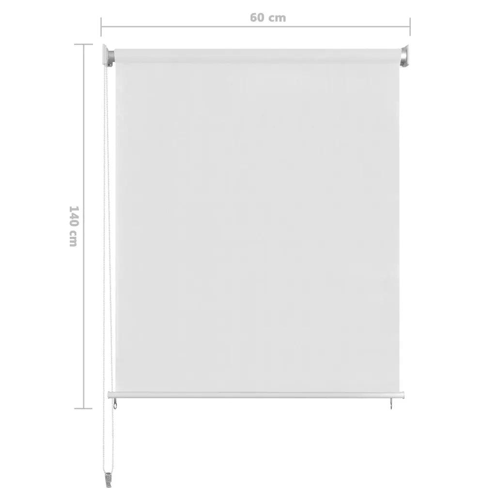 Tenda a Rullo per Esterni bianca 65(L)x140(A) cm HDPE 312627