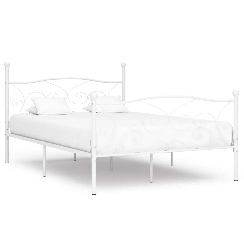 Giroletto con Doghe Bianco in Metallo 160x200 cmcod mxl 73396