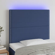 Testiera a LED-Testata con LED Blu 100x5x118/128 cm in Tessuto 485951