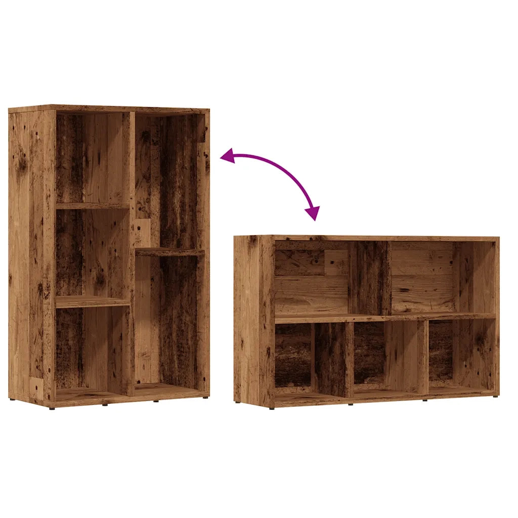 Libreria Legno Antico 50x25x80 cm in Legno Multistrato
