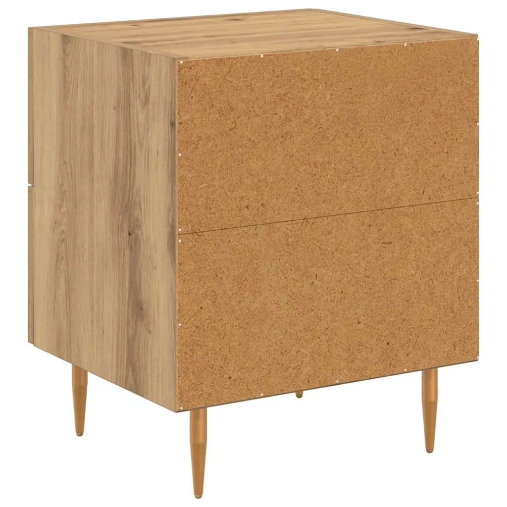 Armadio da Notte 2 pcs Rovere artigianale 40 x 35 x 47,5 cm 881998