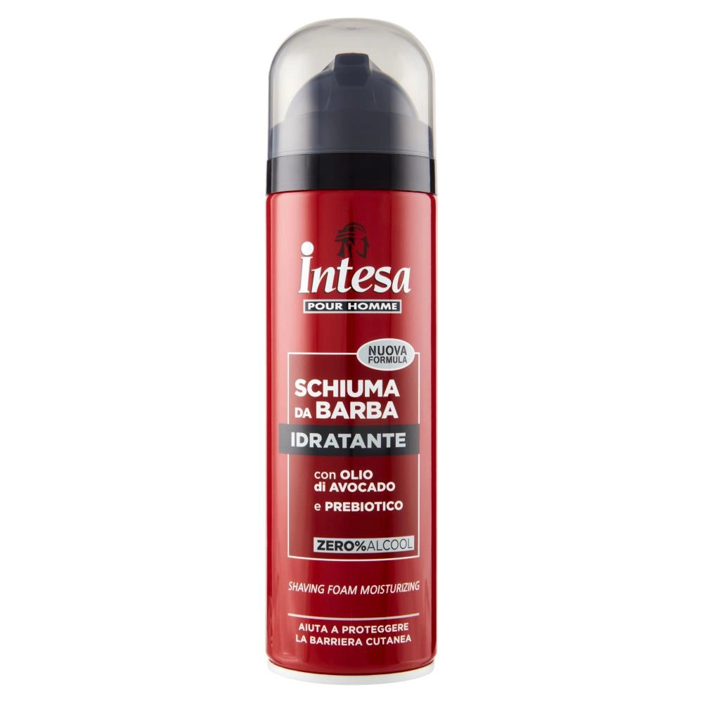 SET 12 PZ INTESA SCHIUMA DA BARBA IDRATANTE 300ML CON OLIO DI AVOCADO E PREBIOT