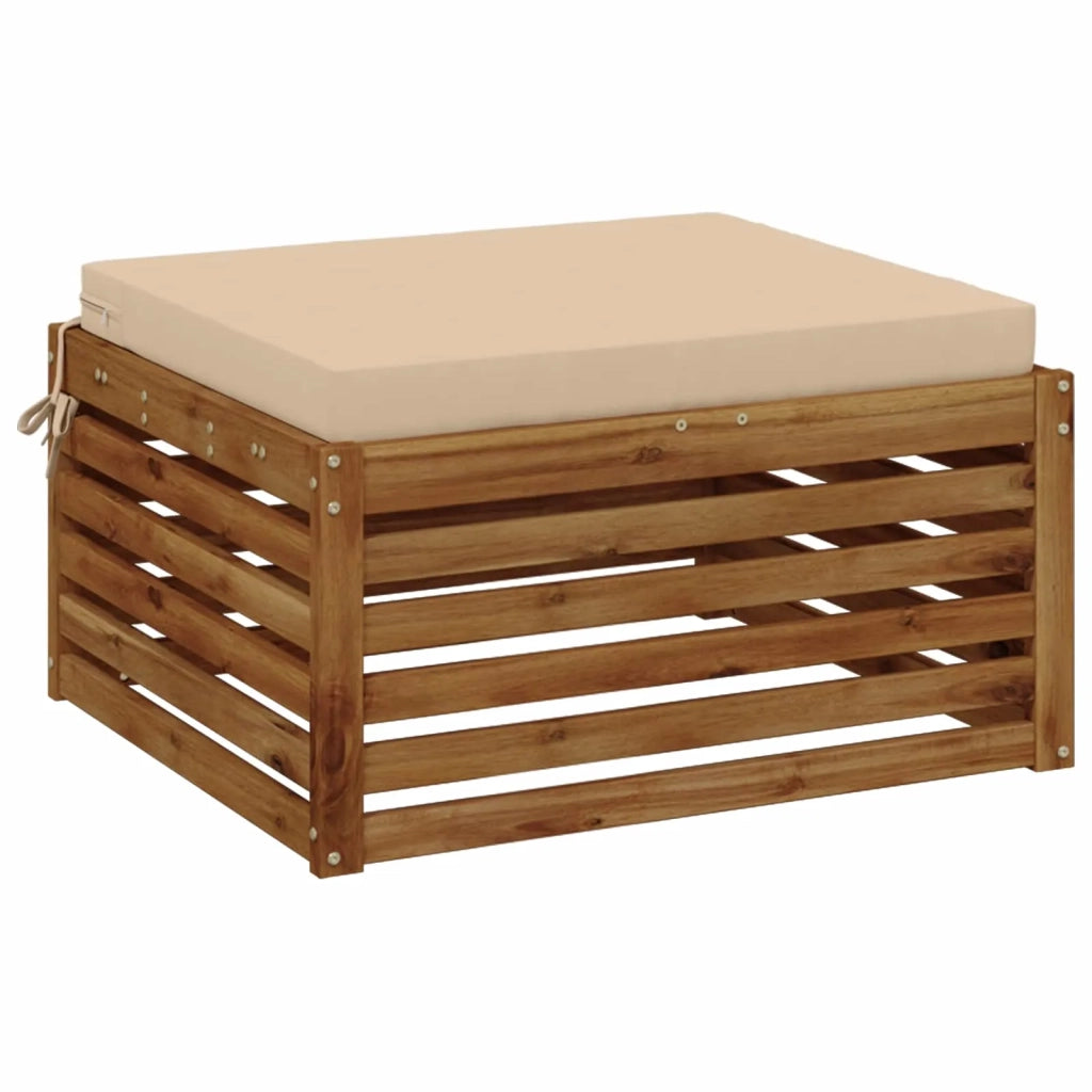 Cuscino per Sedia in Unico Pezzo SOEST 100% Poliestere Crema 944723