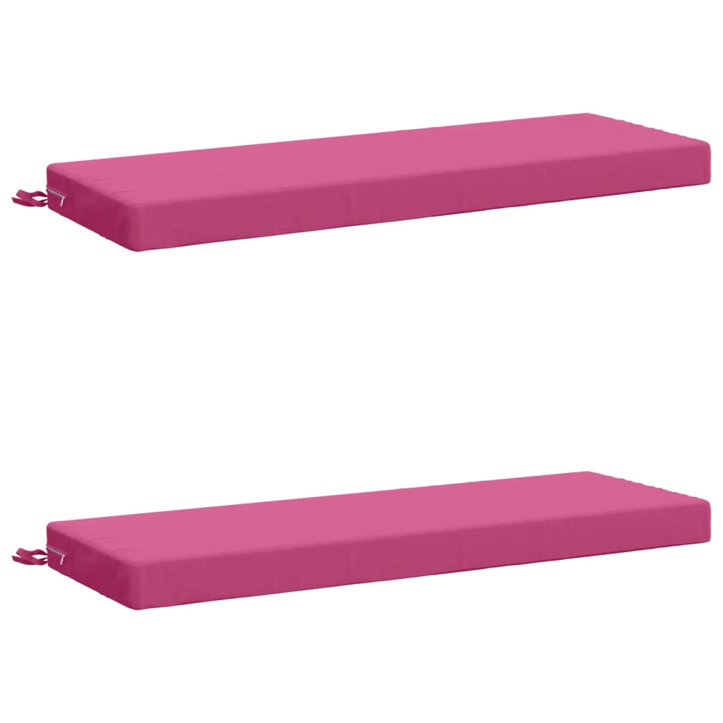Cuscini per Panchina a 2 Pezzi SOEST 2 pz 100% Poliestere Rosa 949651