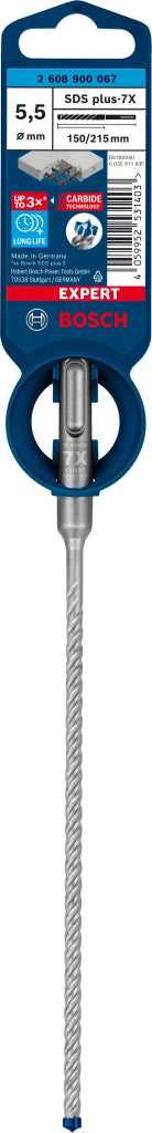 2608900067 - PUNTA BOSCH SDS PLUS 4 TAGLIENTI D.5,5mm X 150mm X 215mm