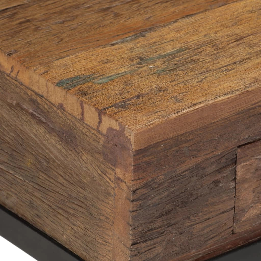 Mobile TV multimediale mensola per TV credenza per TV sala da pranzo soggiorno camera da letto 110 x 30 x 46 cm legno massello di recupero marrone 02_0025746