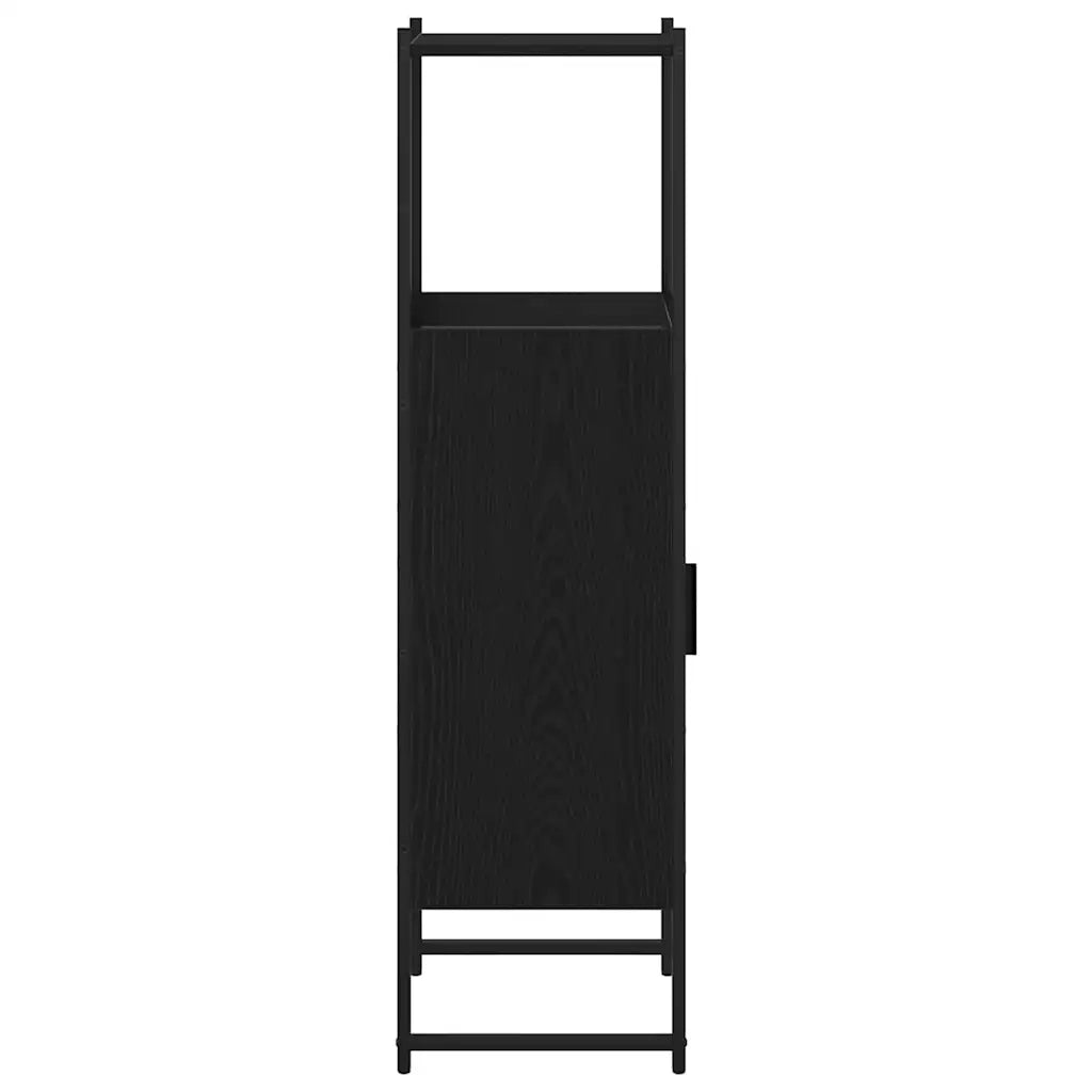 Set di mobili per il Bagno | Armadio da bagno Rovere Nero 33 x 33 x 120,5 cm