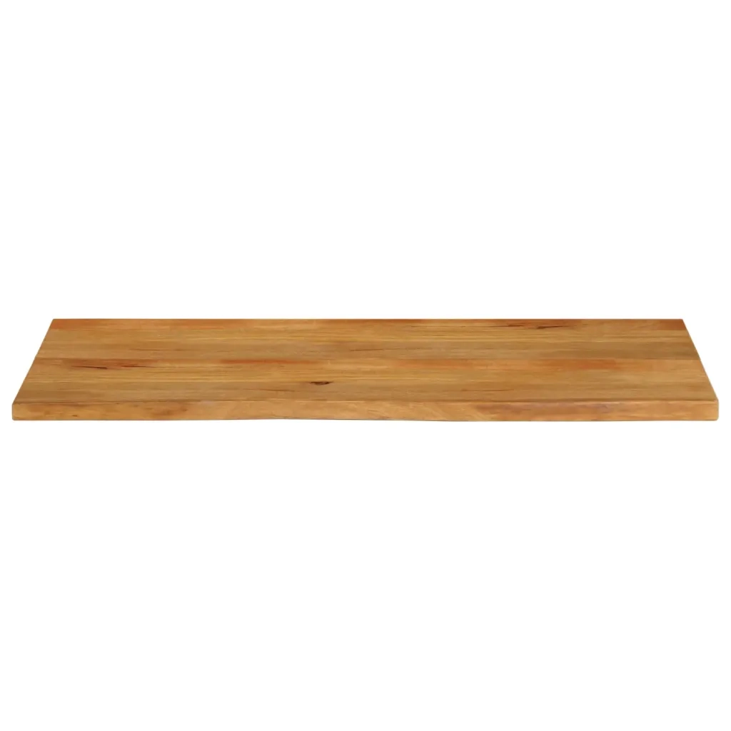 Piano Tavolo | Superficie Tavolo | Piano Scrivania Bordi Vivi 140x60x3,8cm in Legno Massello di Mango
