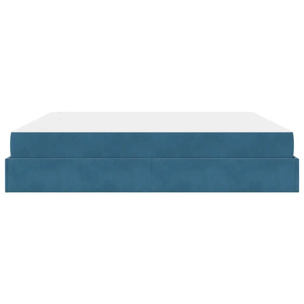 vidaXL Struttura del letto Blu 200 x 200 cm Velluto