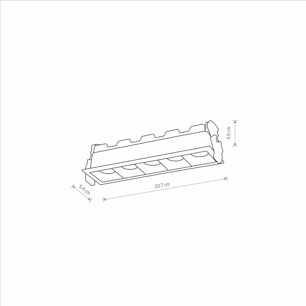 Faretto lineare incasso MIDI LED 20W 4000K Nowodvorski