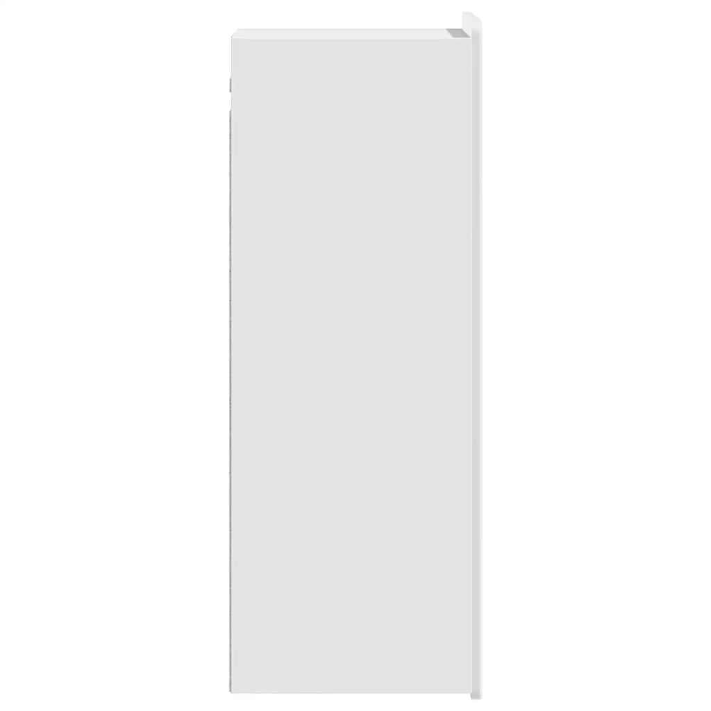 Mobiletto a muro Bianco Lucido 33 x 34,5 x 94 cm
