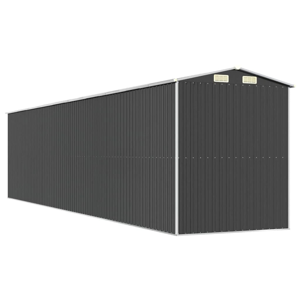 Casetta da giardino cabina ripostiglio casetta da esterno robusta casetta per attrezzi 192 x 855 x 223 cm acciaio zincato antracite 02_0022204