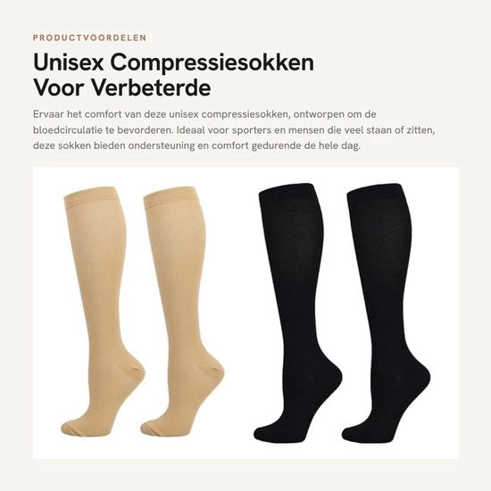 Compressi per ginocchia - Medici supporti ginocchiali - Ginocchiere per donne/uomini - Calze compressorie elastiche - Nero/carnagiallo - Disegno ergonomico - Ginocchiere per compressione