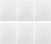 Etichette doppie adesivo forti - colla trasparente - adatte per vetro/legno/papier - 360 pezzi - 1,3x0,8 cm - autoadesive - strisce adesive