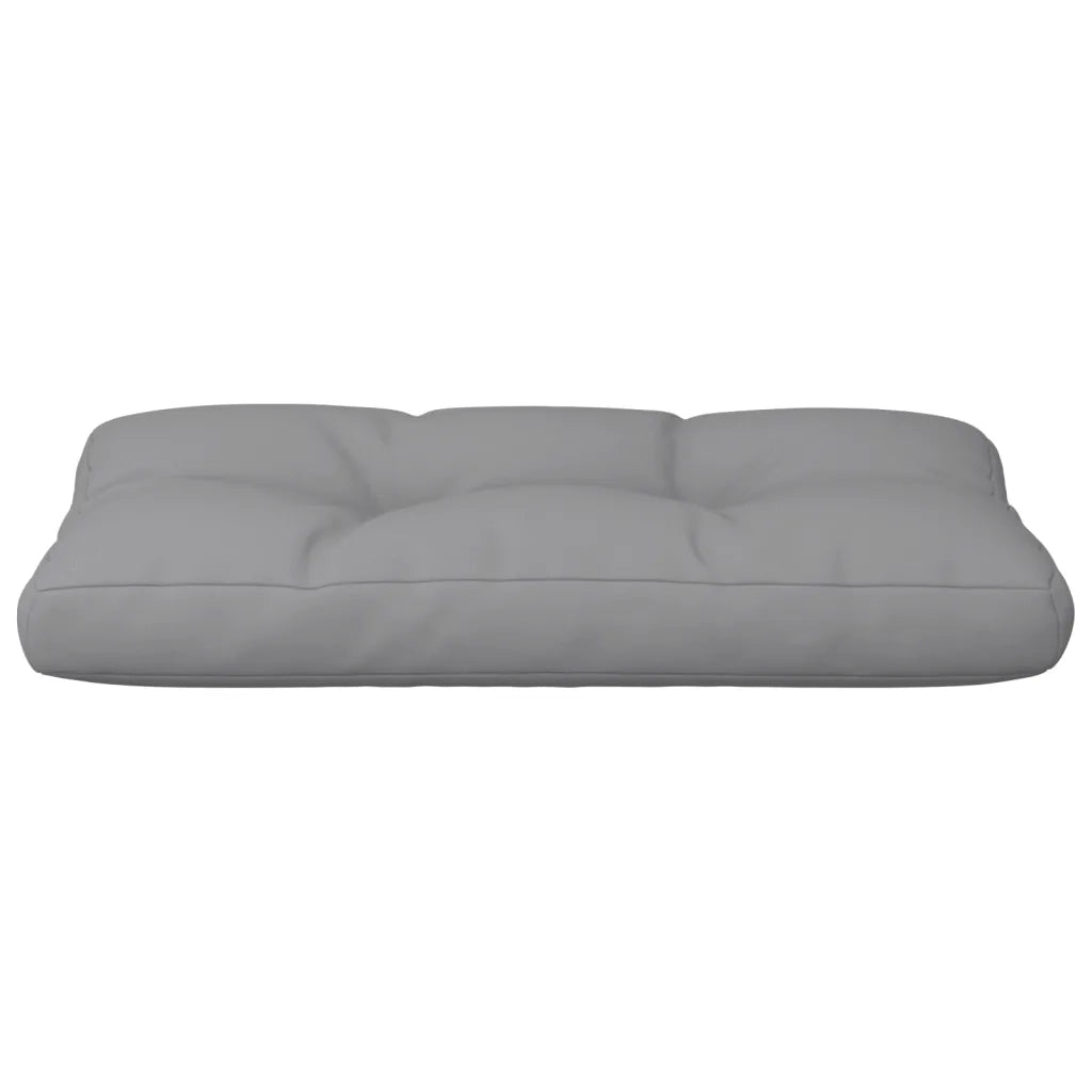 Cuscino per Pallet Grigio 80x40x12 cm in Tessuto