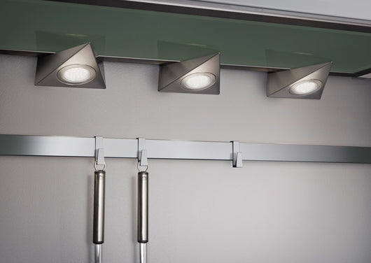 Applique da Interno a LED in Metallo Nickel Opaco