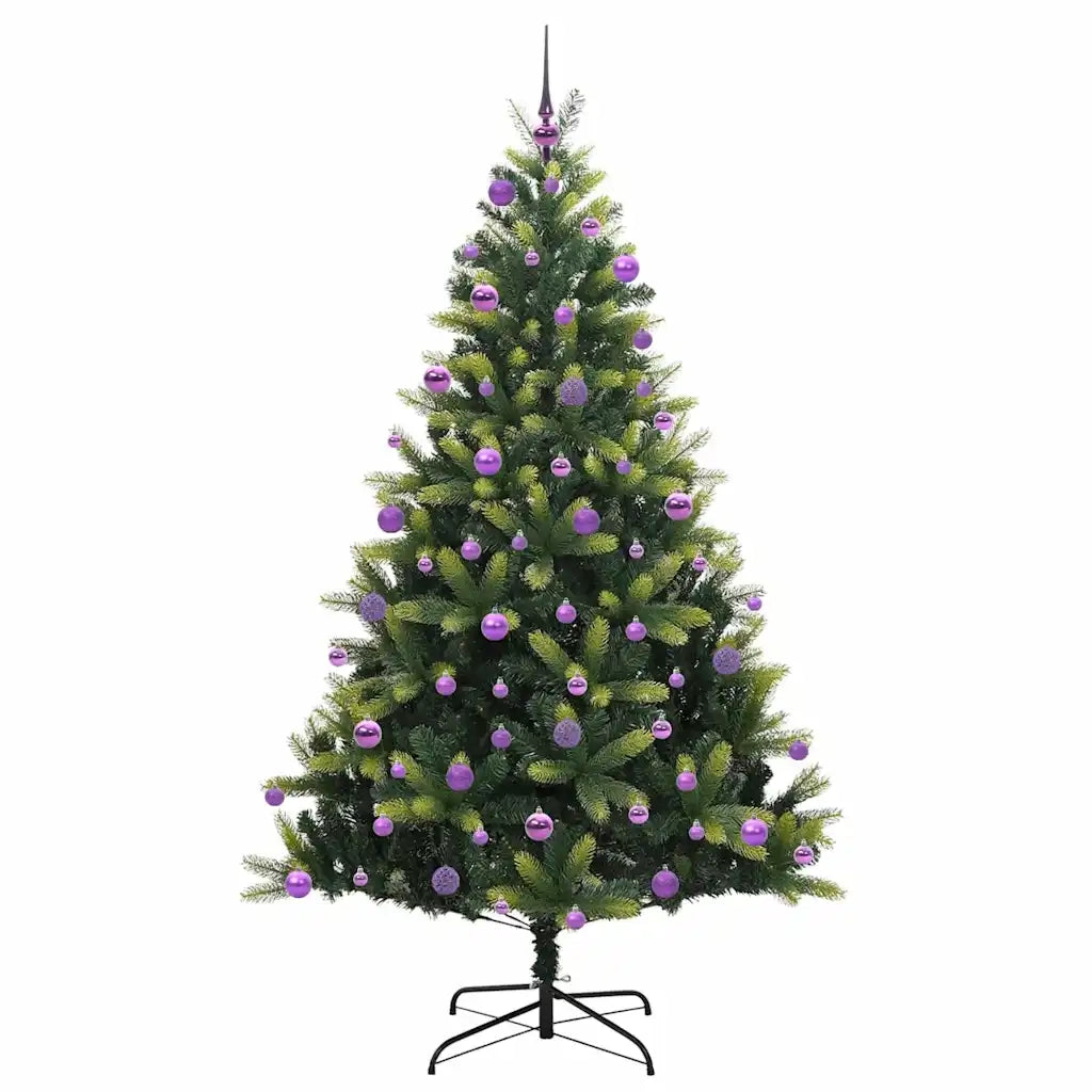Albero di Natale Artificiale a Cerniera con 300 LED 210 cm 3396006