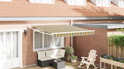 Tenda Retrattile Automatica Verde e Gialla 350x250 cm