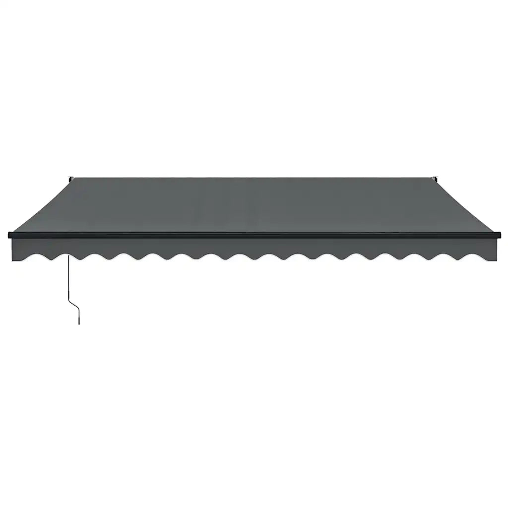 Tenda da Sole Retrattile Antracite 4x3 m in Tessuto e Alluminio 3154463