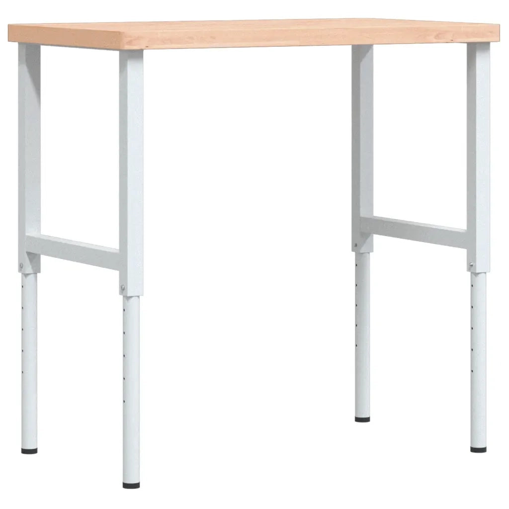 Banco Lavoro 100x60x(73-99,5) cm Legno di Faggio Rettangolare 3309705