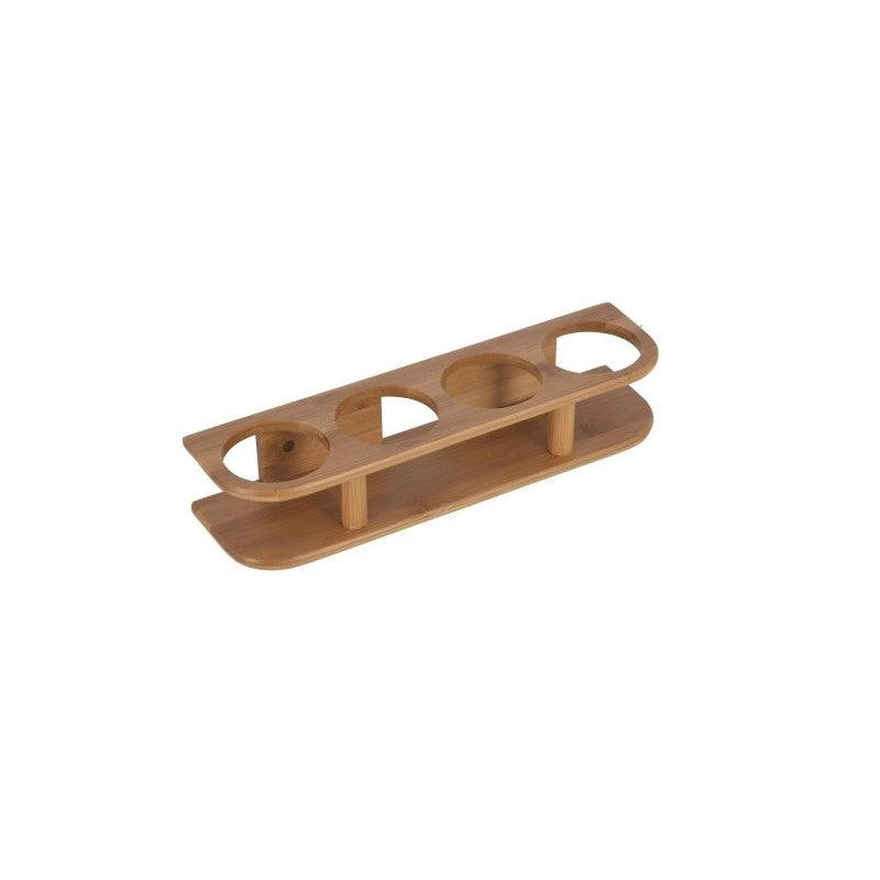 PORTA 4 BICCHIERI IN BAMBOO