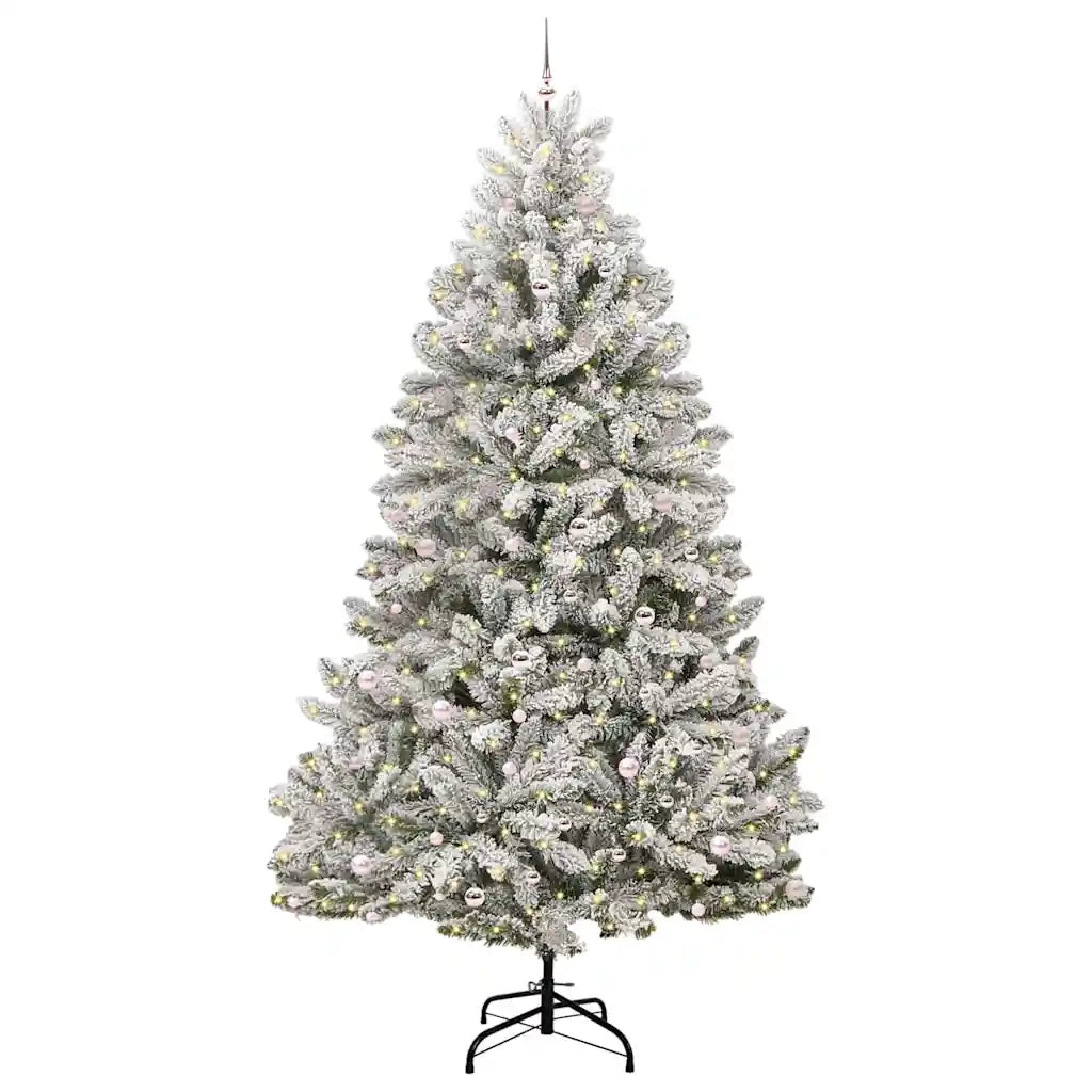 Albero di Natale artificiale con 300 LED Verde e Bianco 300 cm