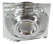 Faretto incasso quadrato vetro LED 3W IP20 SS-32 Candellux