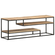 Mobile Porta TV 130x30x45 cm in Legno Massello di Mango Grezzo cod mxl 54554