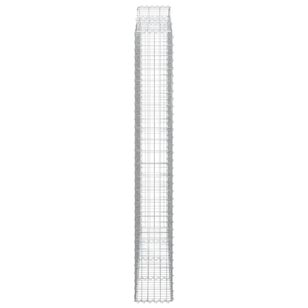 Cesti Gabbioni ad Arco 3 pz 200x30x220/240 cm Ferro Zincato 3145557